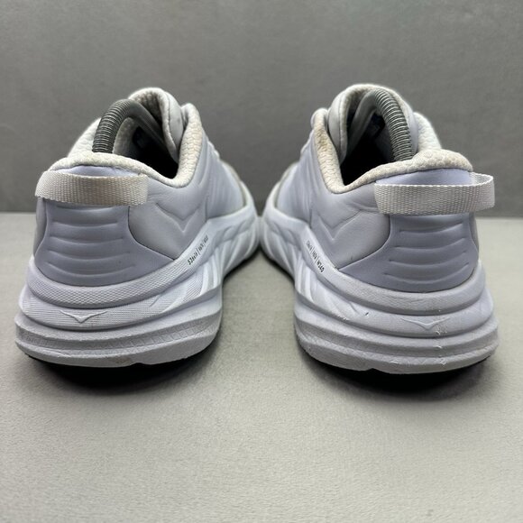 Womens Size 9.5 Hoka One One Bondi SR Work Shoes White Leather Work Non-Slip nby - Picture 4 of 8